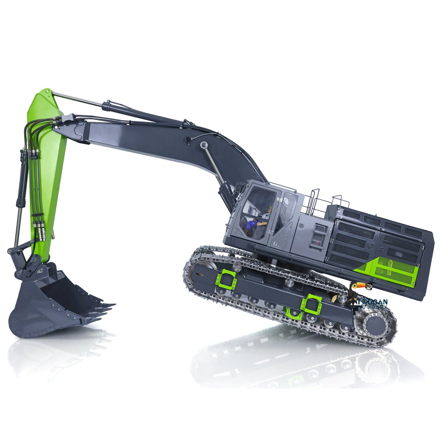 LESU 1/14 Metal Hydraulic RC Excavator C374F RTR Radio Controlled Digger Heavy Machine Paladin PL18EV LITE Battery Sound Smoke