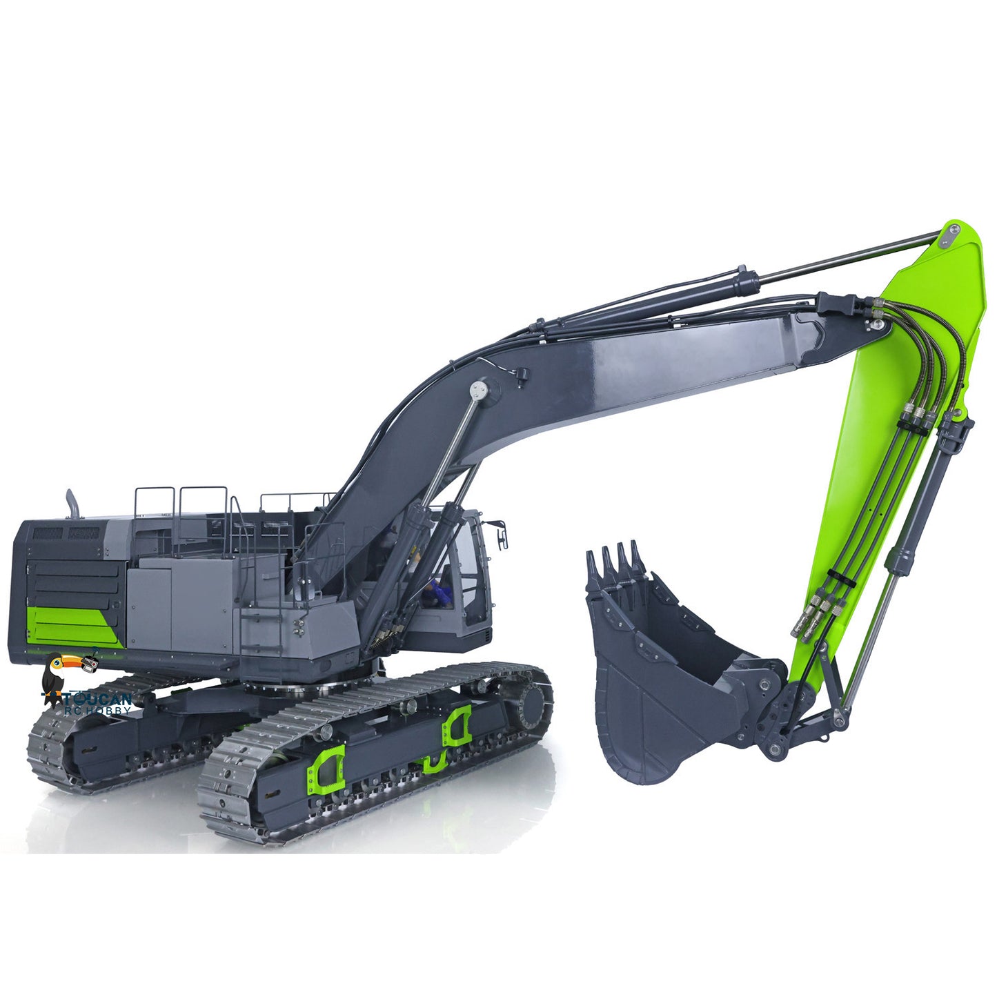 LESU 1/14 RC Hydraulic Excavator C374F Remote Controlled Heavy Digger Machine Sound Smoke Light LCD Screen 6CH Valve Motor ESC