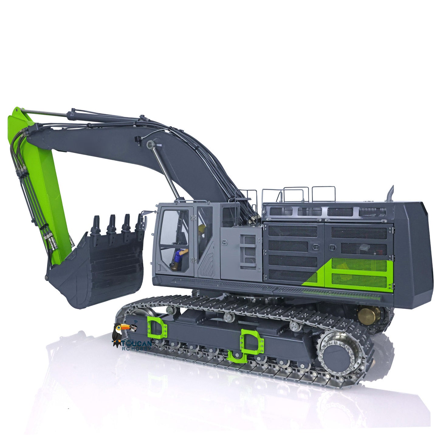 LESU 1/14 RC Hydraulic Excavator C374F Remote Controlled Heavy Digger Machine Sound Smoke Light LCD Screen 6CH Valve Motor ESC