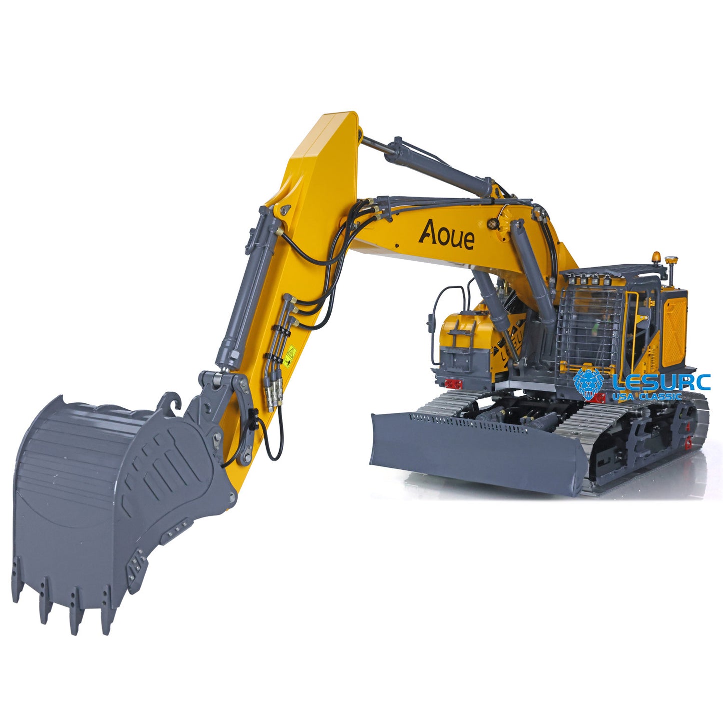 LESU 1/14 Metal RC Hydraulic Tracked Excavator Digger Aoue ET35 Model W/ Light Motor Driver Pump Valve ESC Upgrade Accessories