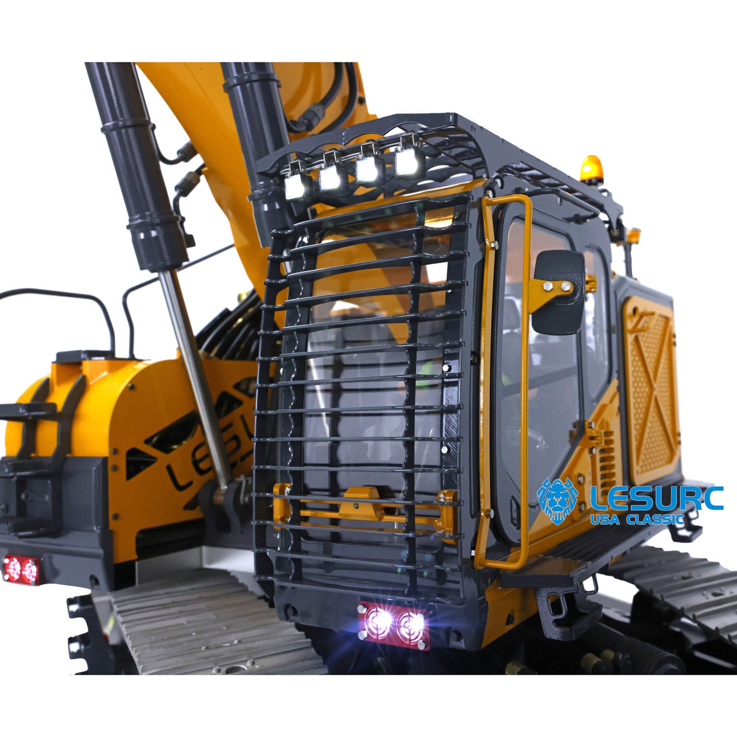 LESU 1/14 Metal RC Hydraulic Tracked Excavator Digger Aoue ET35 Model W/ Light Motor Driver Pump Valve ESC Upgrade Accessories