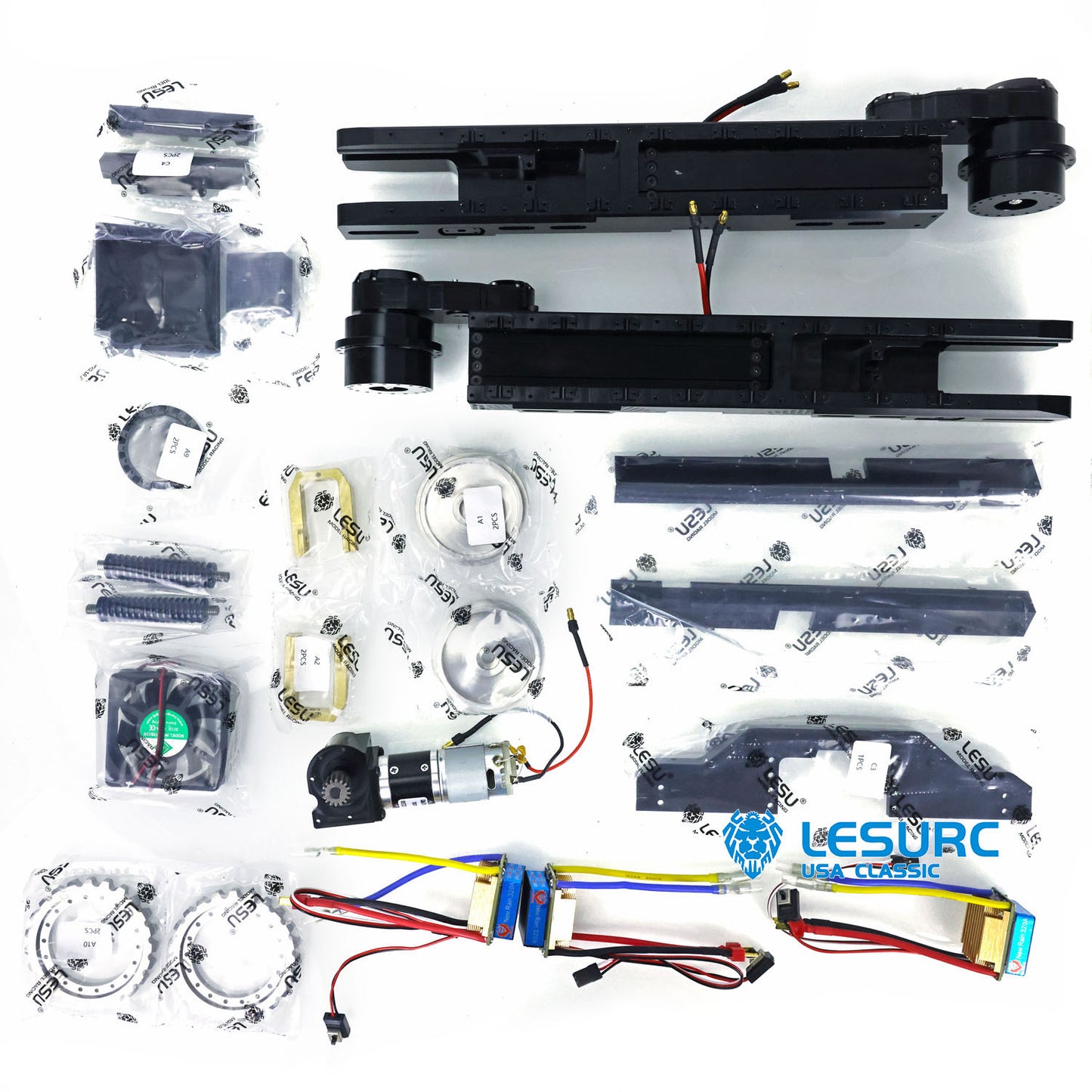 LESU Metal RC Hydraulic Tracked Painted Excavator 1/14 Aoue ET35 Remote Control W/ light Motor Servo Driver Upgrade Accessories