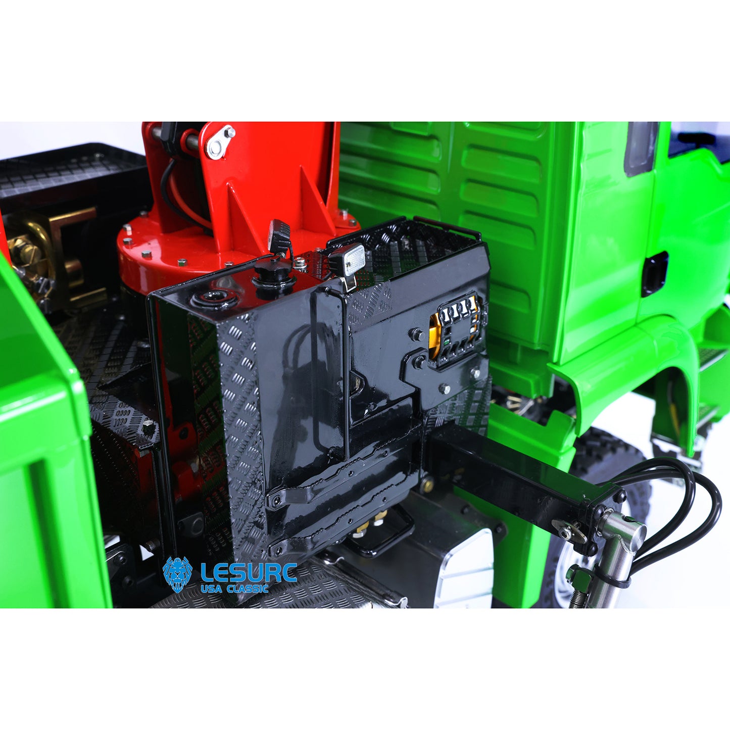 LESU 1/14 8*8 RC Roll on/off Hydraulic Truck Crane Dumper Tipper Reversing Valve W/ Light Sound Motor ESC W/O Battery Charger Radio