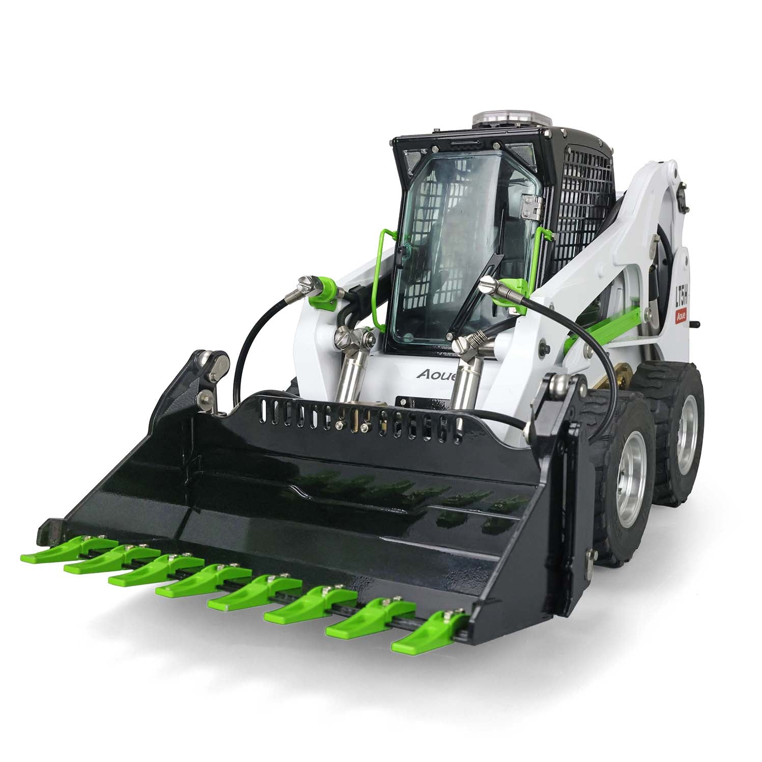 Remote Operated Loader LESU 1/14 Scale Wheeled Skid-Steer Hydraulic Remote Controlled Loader ...