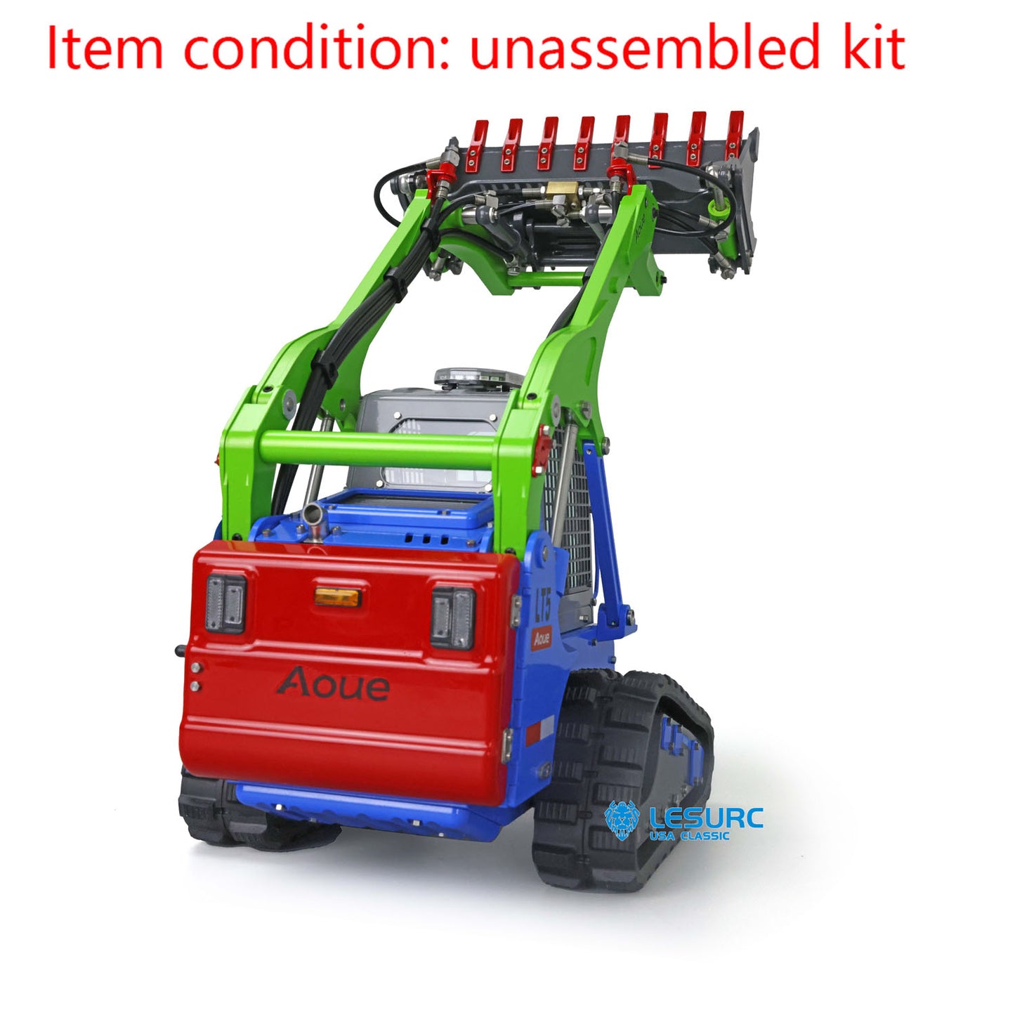 LESU Painted Metal Aoue LT5 1/14 Scale Tracked Skid-Steer Remote Controlled Hydraulic Loader Lights Replacements Accessories