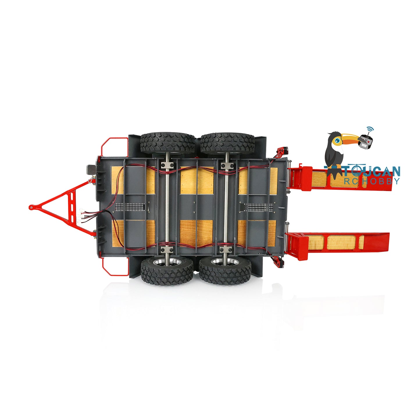 Metal Trailer Plate For LESU 1/14 Scale LESU Skid Steer Remote Control Hydraulic Loader Trailer Vehicle Accessories Model