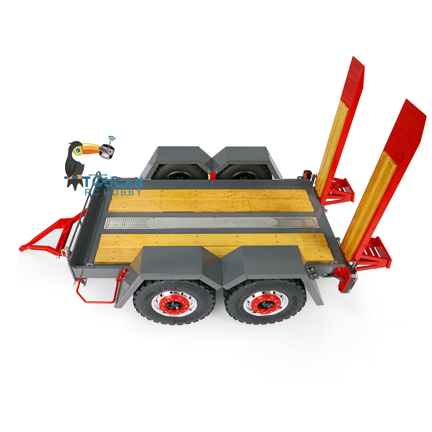 Metal Trailer Plate For LESU 1/14 Scale LESU Skid Steer Remote Control Hydraulic Loader Trailer Vehicle Accessories Model