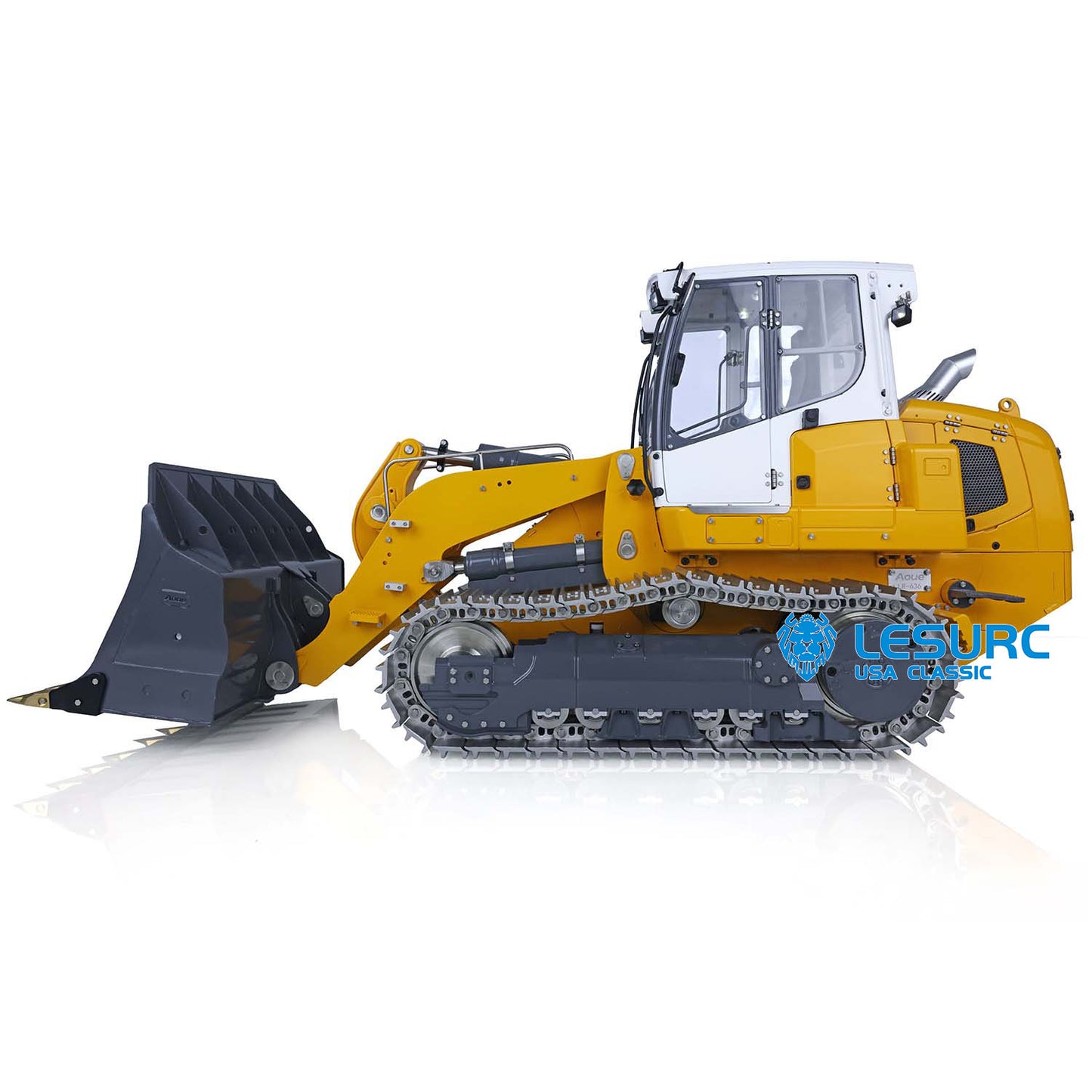 LESU LR636 1/14 Metal Hydraulic RC Wheel Loader Model with Sound Light System for Construction Vehicle Enthusiast Backyard Fun