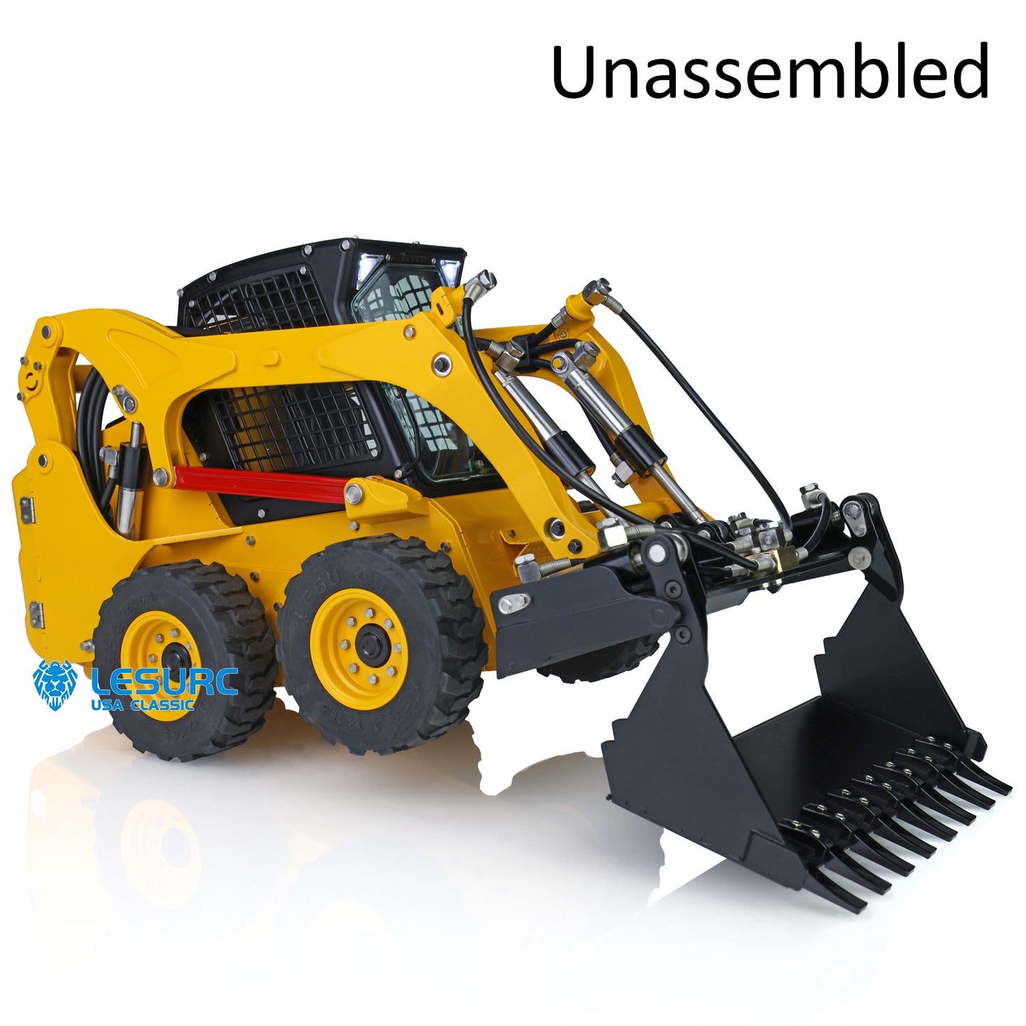 LESU Aoue LT5H 1/14 Metal RC Hydraulic Skid Steer Loader A0008 KIT with Light Sound System for Construction Model Builders