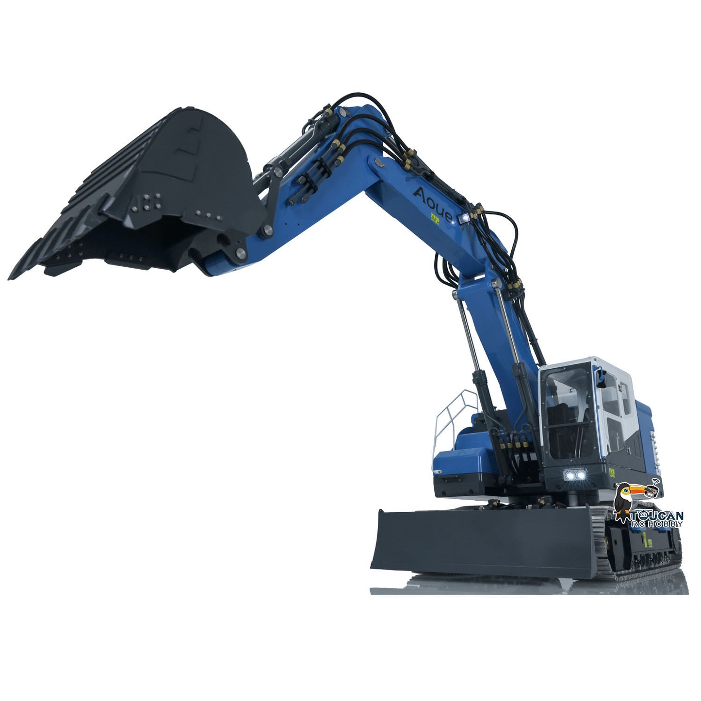 LESU 1/14 Metal RC Hydraulic Excavator Tracked 3 Arms Aoue ET26L With PL18EV Radio System GPS Assembled Diggers Vehicle Model