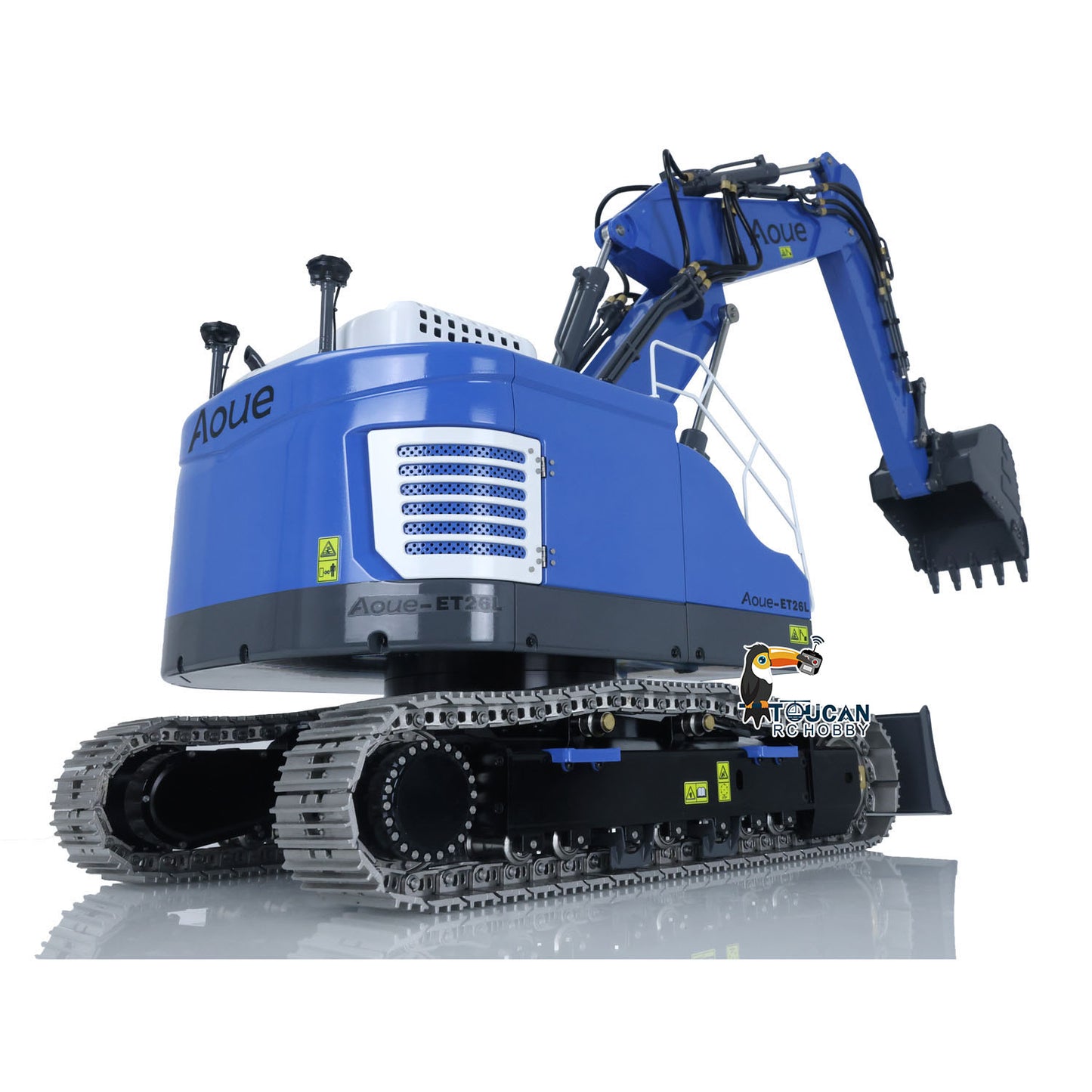 LESU 1/14 Metal RC Hydraulic Excavator Tracked 3 Arms Aoue ET26L With PL18EV Radio System GPS Assembled Diggers Vehicle Model