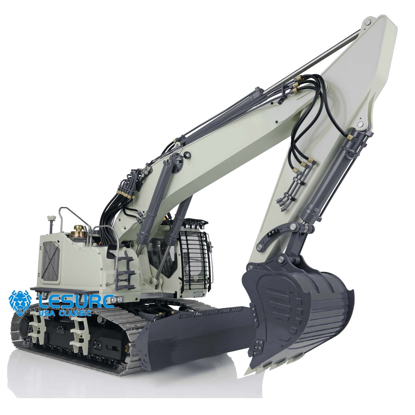 LESU 1/14 Painted Tracked Aoue ET35 Hydraulic RC Excavator Digger RTR Model W/ PL18EV Sound Battery Lights Upgrade Accessories