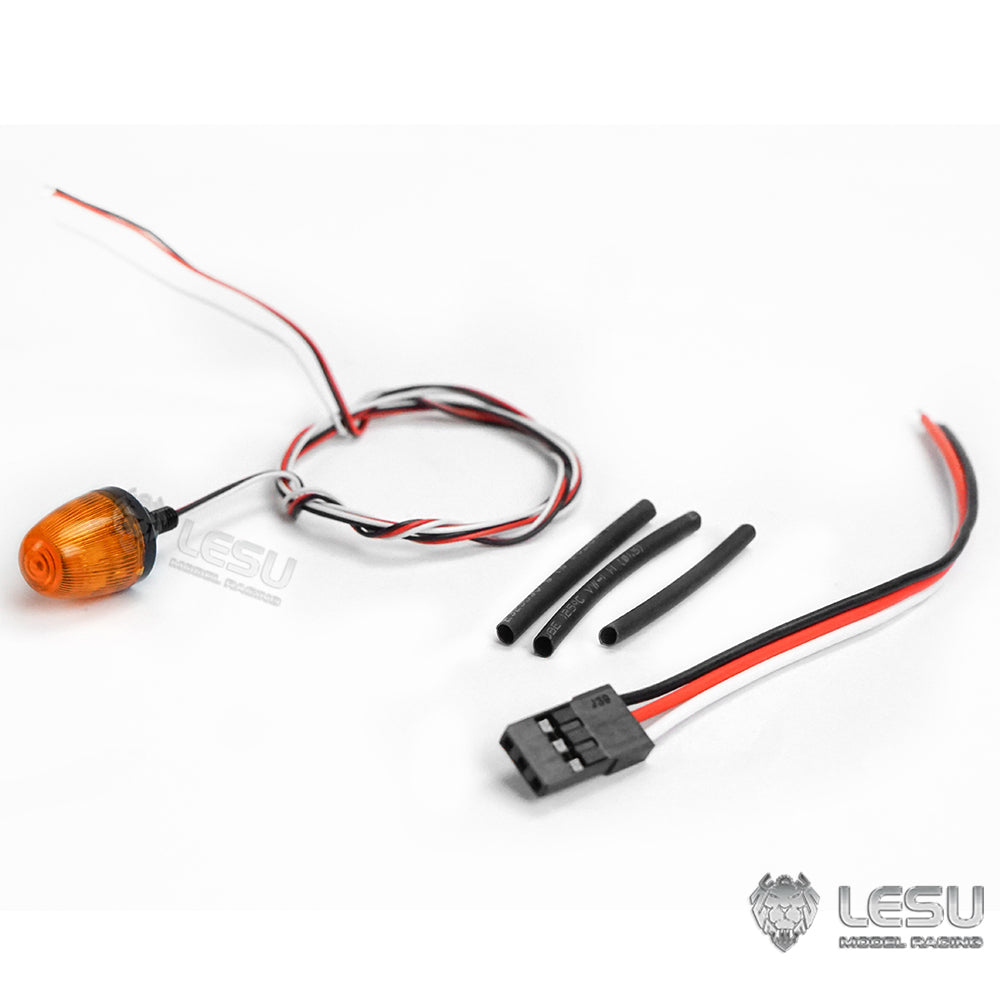 IN Stock LESU Universal Spare Part Rotating Warning Light DIY Suitable for RC Tractor Truck Radio Controlled Dumper Trailer Cars