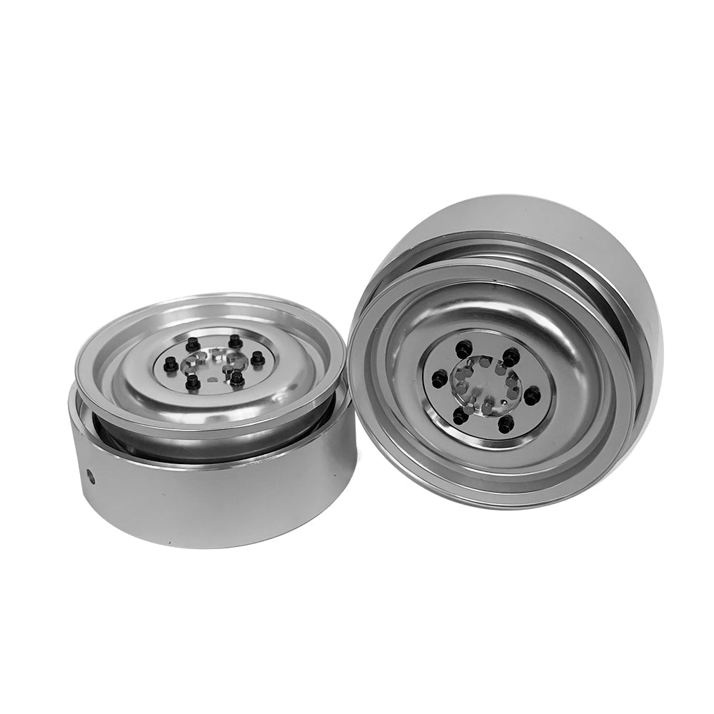 Rubber Tire Metal Wheel Hub Suitable for LESU 1/10 RC Metal 4*4 Crawler Truck RAVE-UM406 Off-road Light Truck Model Parts