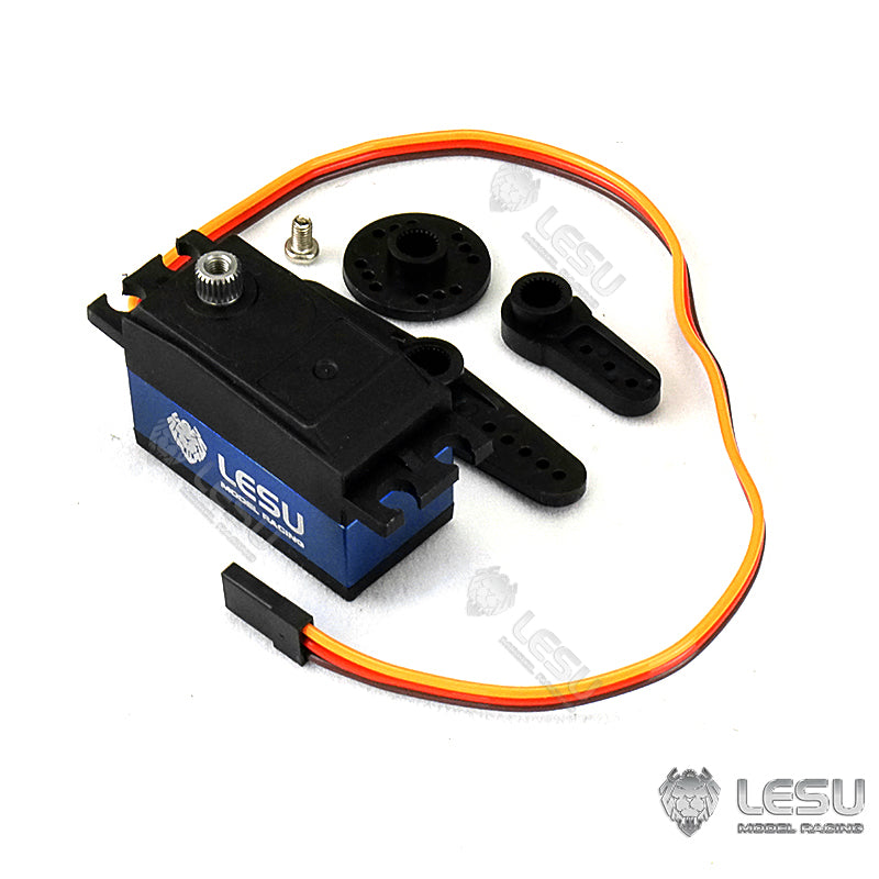 LESU RC Truck Spare Parts 12g 14kg Metal Gear Servo for 1/14 Customized Tractor Truck DIY Radio Controlled Trailer Dumper