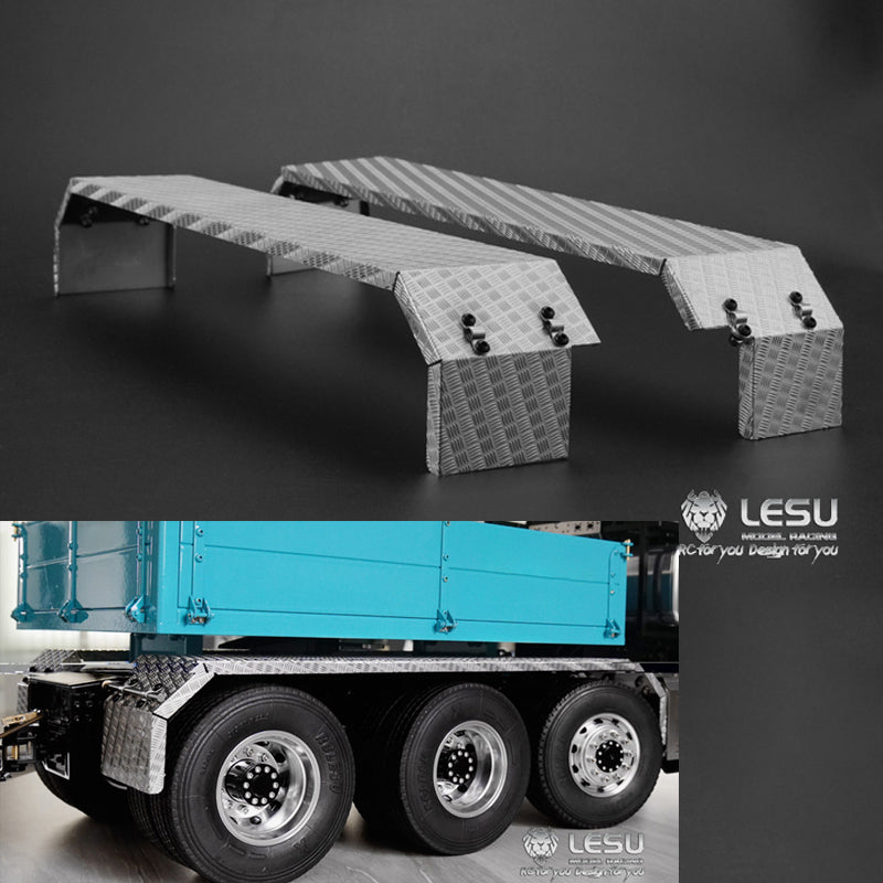 1/14 Scale Lesu Metal Front Rear Mud Plates for Single Double 3Axle RC Truck Tractor Radio Controlled Dumper DIY Car Model
