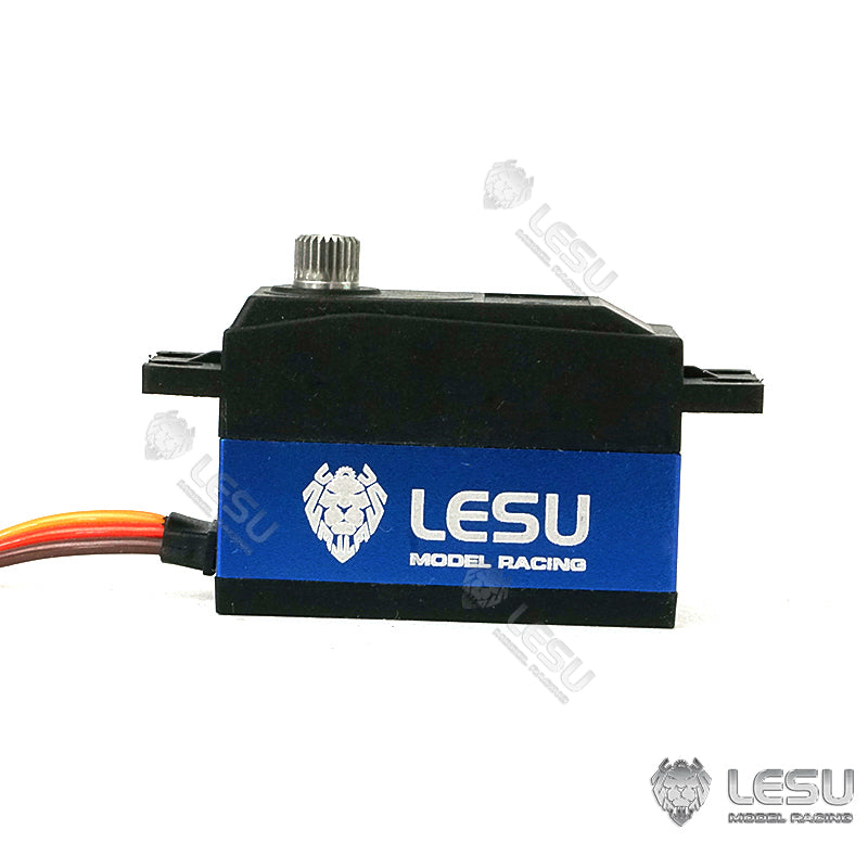 LESU RC Truck Spare Parts 12g 14kg Metal Gear Servo for 1/14 Customized Tractor Truck DIY Radio Controlled Trailer Dumper