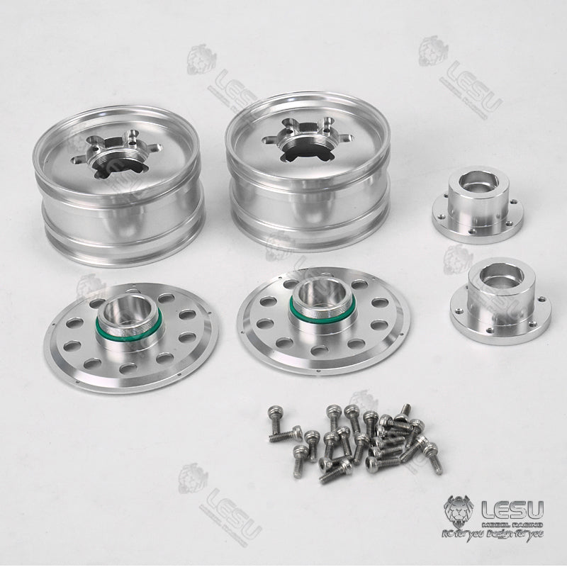 LESU Metal DIY Spare Part Front Hub Bearing Brake Suitable for 1/14 Scale RC Tractor Truck Radio Controlled Dumper Car