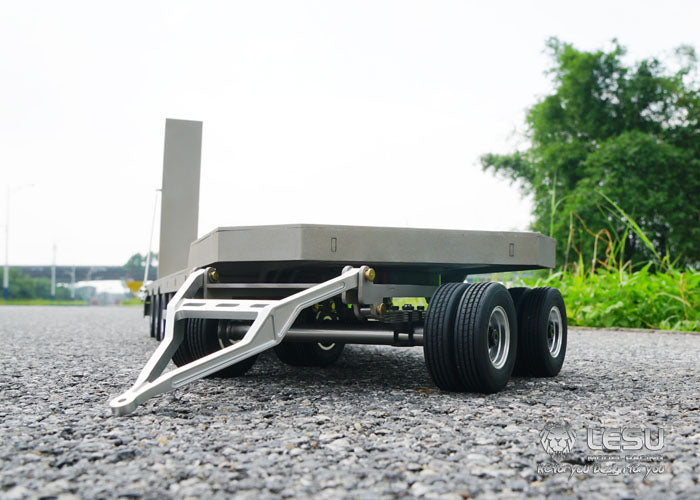 IN STOCK LESU 1/14 Scale RC Metal Trailer Plate for Radio Controlled Construction Truck Vehicle Update Accessory 887.6*190*78MM