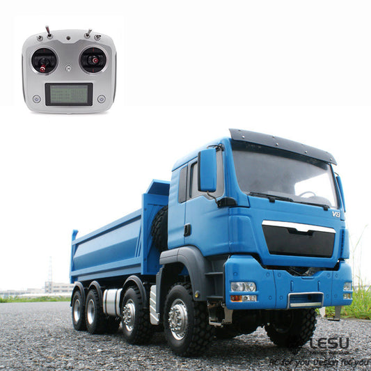 LESU 1/14 Hydraulic Painted 8*8 RC Dumper Tipper For Truck Bucket Model W/ Motor ESC Servo Light Sound W/O Battery