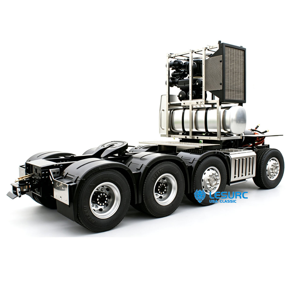 LESU 8x8 Aluminum Alloy RC Truck Chassis Heavy-Duty Vehicle Frame 2-Speed Transmission for 1/14 RC TAMIYA 3363 (56348) 1851 Highline Tractor
