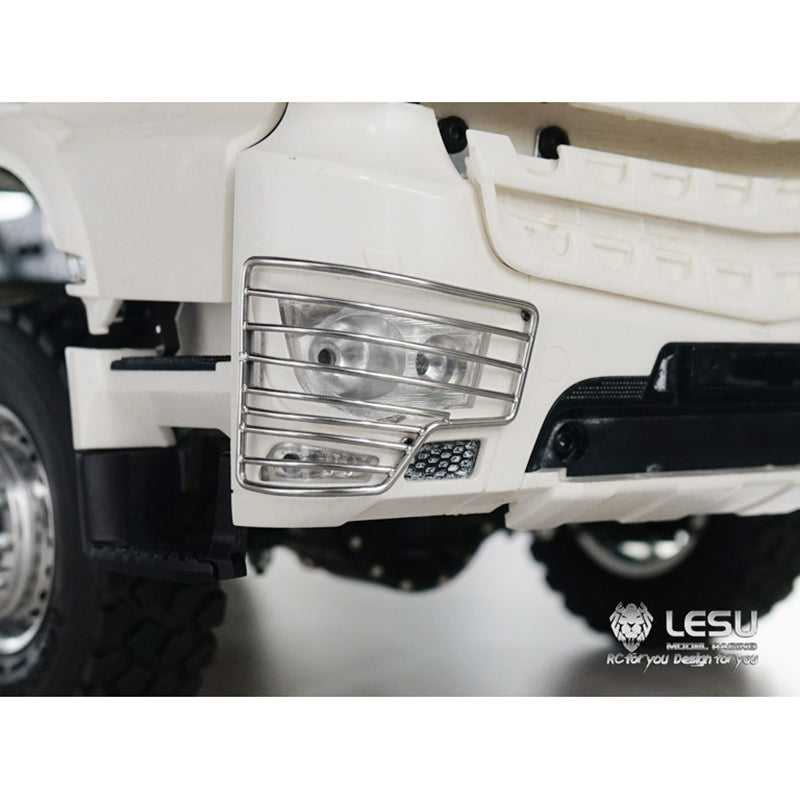 1/14 LESU Front Light Protected Cover Bumper Handrail DIY Parts Suitable for RC 3363 3348 Tractor Truck Dumper Cars Model