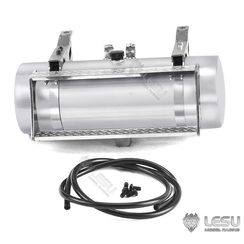 LESU Metal Round Hydraulic Tank 85MM 115MM Suitable for RC Tractor Truck Radio Controlled American Vehicles DIY Spare Parts