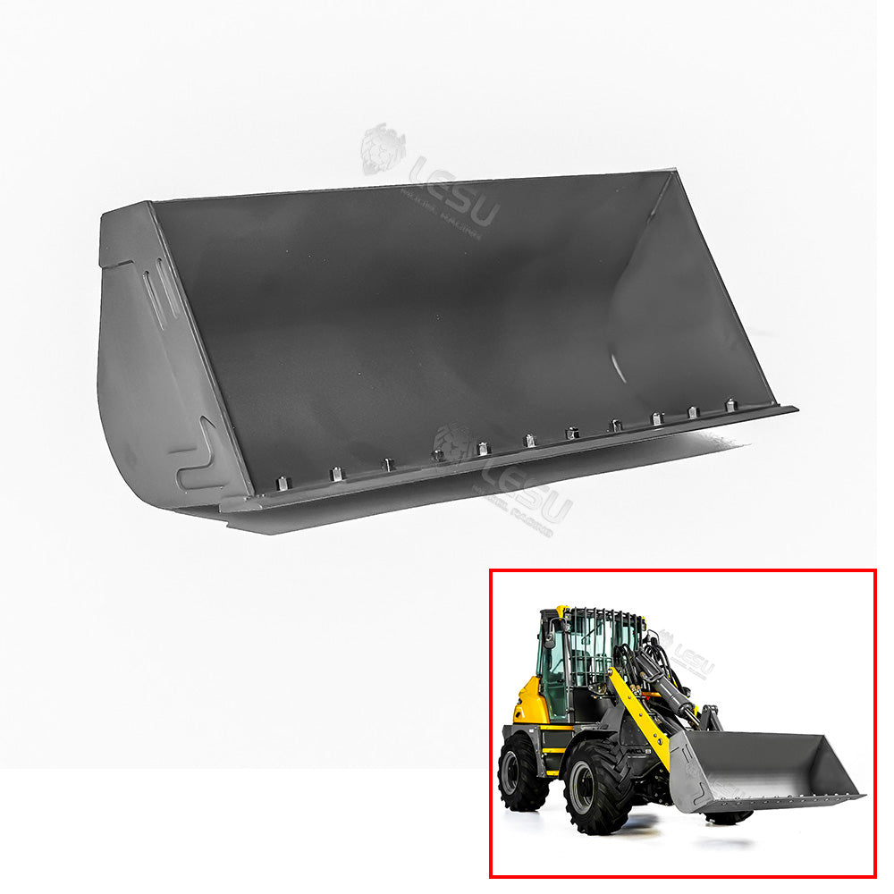 LESU 1/14 RC Loader AOUE MCL8 ST8 Remote Control Car Hydraulic Dozer Shovel Metal Sieve Shovel Rake Bucket Gripper RTR Sound Light