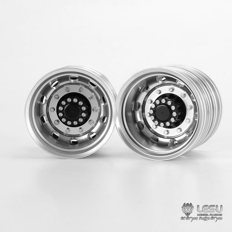 1/14 RC LESU Metal Rear Wheel Hub for FH12 FH16 Tractor Truck Axle Hex Car Model Replacements Accessories Spare Parts