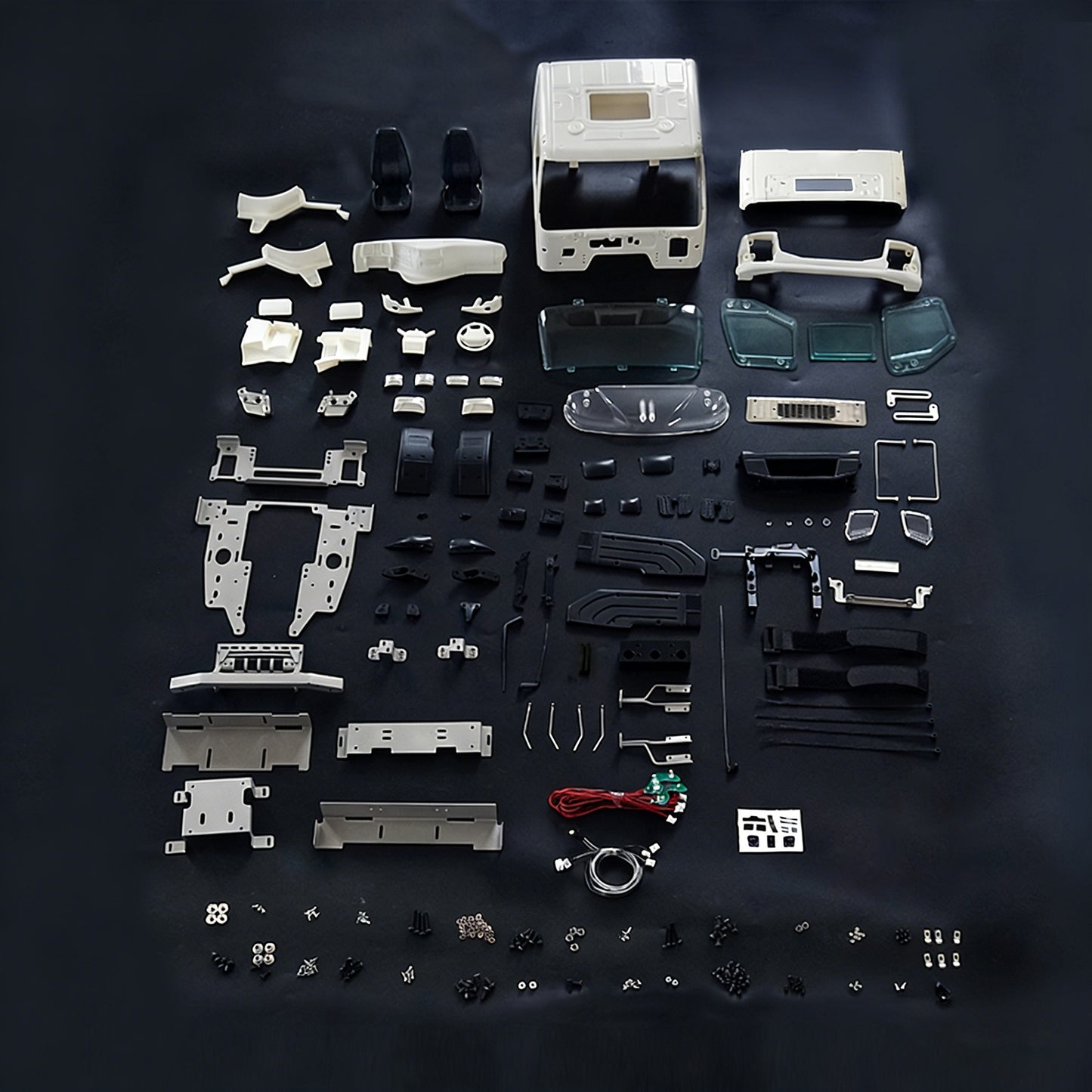 LESU Plastic Cabin Shell Cabin Rack Suitable for 1/14 RC VM Radio Control Tractor Truck Tipper Dumper DIY Car Vehicle Model