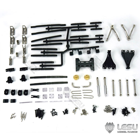 Metal Rear Suspension for LESU 1/14 Scale Differential Axles Tractor Truck Dumper Car Model Spare Parts Replacements Accessories