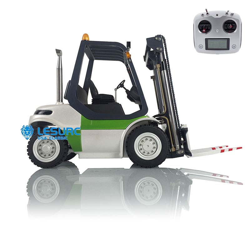 LESU RC KIT Model 1/14 Forklift Transfer Car Truck Horn Unassembled W/ Motor Servo ESC Light Sound I6S-IA10B Radio W/O Battery