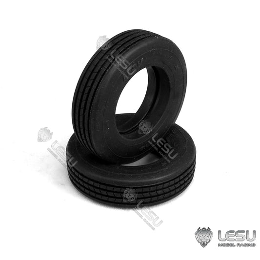 ??????US STOCK LESU 52MM Wheel Tires for 1/14 A0020 RC Hydraulic Trailer Remote Controlled Truck DIY Simulation Model Accessories
