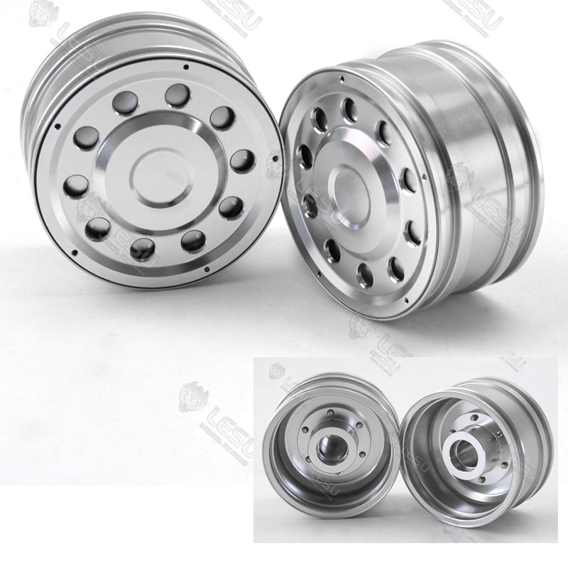 LESU Metal DIY Spare Part Front Hub Bearing Brake Suitable for 1/14 Scale RC Tractor Truck Radio Controlled Dumper Car