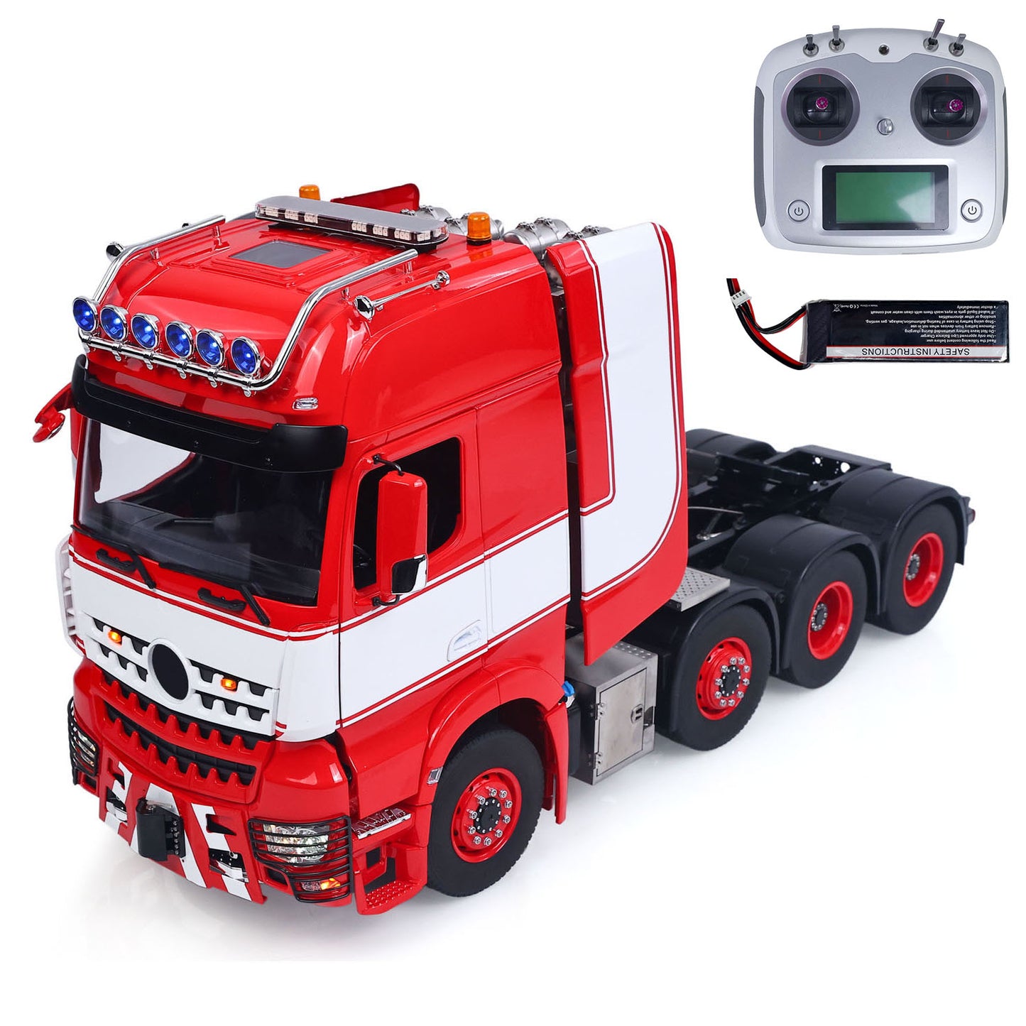 IN STOCK 1/14 LESU 8*8 3 Speed Highline RC Tractor Truck Metal Heavy-duty Chassis DIY RC Cabin W/ Motor Smoke Unit Light Sound Radio