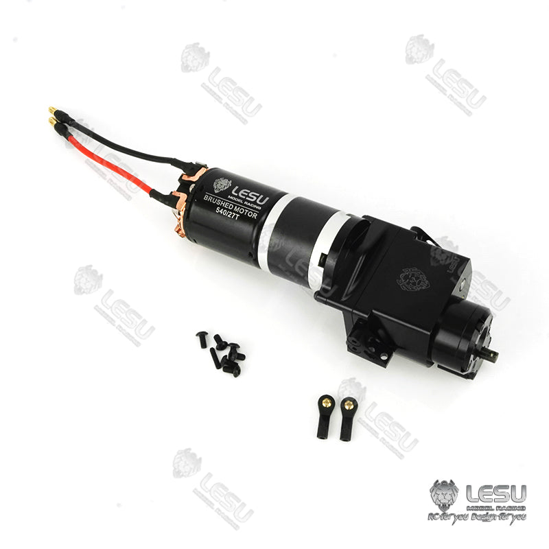 LESU Gear Box Transmission High Torque for 1/14 Remote Controlled Dump Heavy Haulage 14:1 Planetary Reducer Vehicle Parts