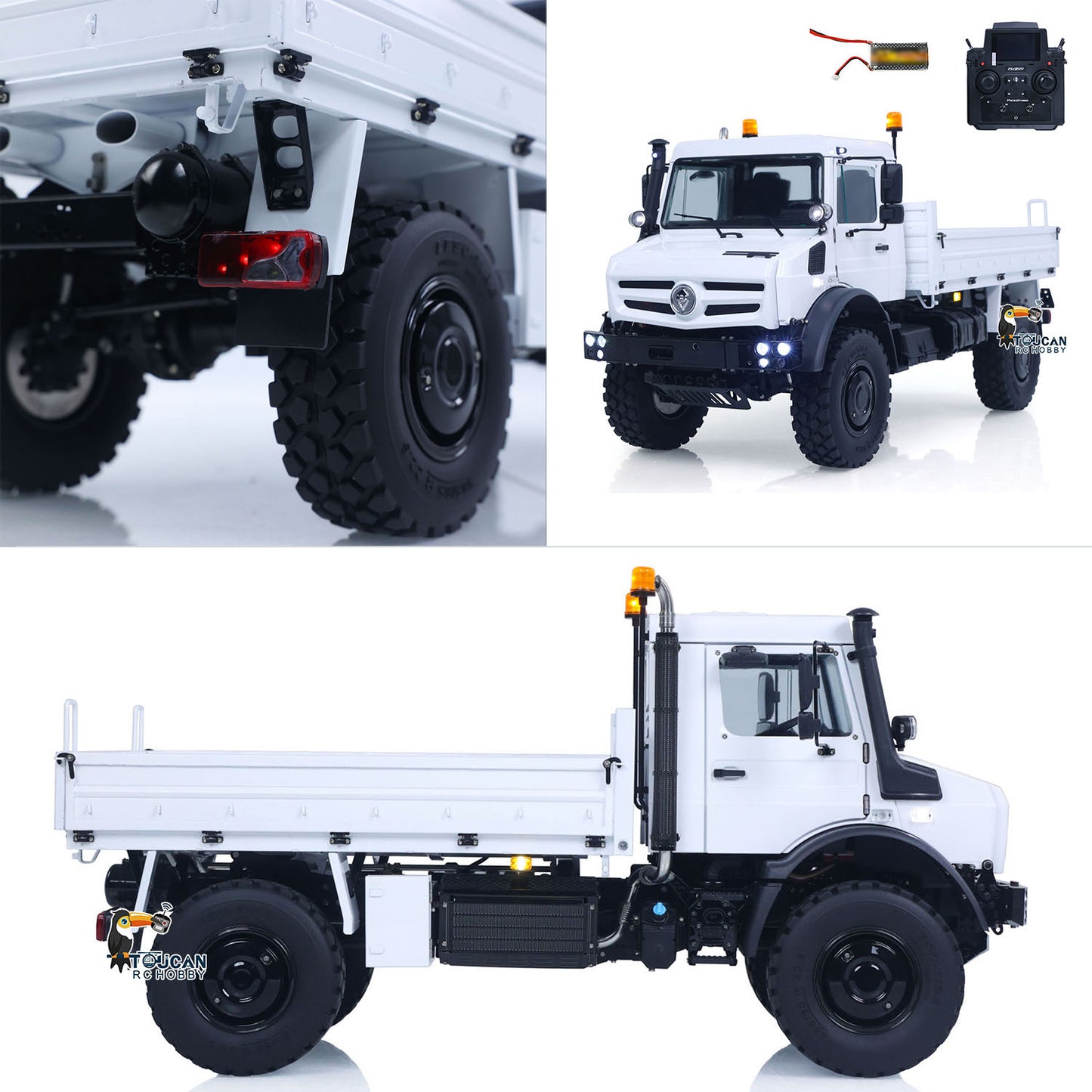 LESU U4023 4X4 1/14 RC Off Road Vehicle Metal ATV Light Truck MT44023 Model Light Sound Wheel Reduction Axle Lock Radio Battery