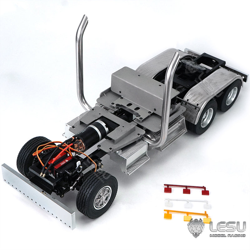 LESU 1/14 Scale Metal 6*6 Chassis for Remote Controlled Tractor Truck Motor Servo DIY Model W/O Battery Charger ESC