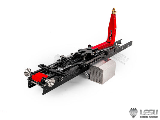 LESU Metal Foldable Roll On Off Dumper Set Suitable for 1/14 RC Hydraulic Full Dumper With 5TH Reversing Valve No Brush Motor