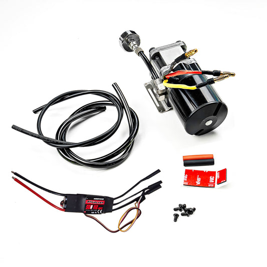 LESU Metal High Pressure Oil Pump W/ ESC Motor Hobbywing Sapre Parts for 1/14 RC Hydraulic Truck Excavator Digger Model DIY