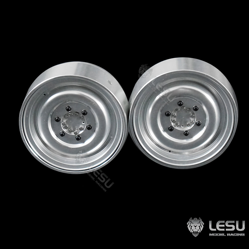 Rubber Tire Metal Wheel Hub Suitable for LESU 1/10 RC Metal 4*4 Crawler Truck RAVE-UM406 Off-road Light Truck Model Parts