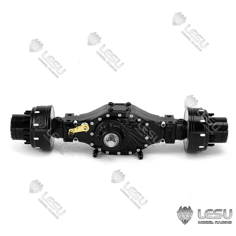 LESU Metal Reduction Axle Wheel Interaxle Differential for 1/14 Scale Tractor Truck Dumper Model Replacements Spare Parts