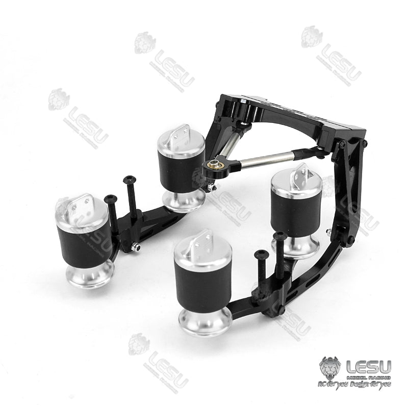 LESU Metal 1/14 Scale Single Dual Pneumatic Suspension Set Suitable for RC DIY Spare Part Tractor Truck Radio Control Model