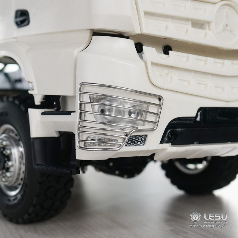 1/14 LESU Front Light Protected Cover Bumper Handrail DIY Parts Suitable for RC 3363 3348 Tractor Truck Dumper Cars Model