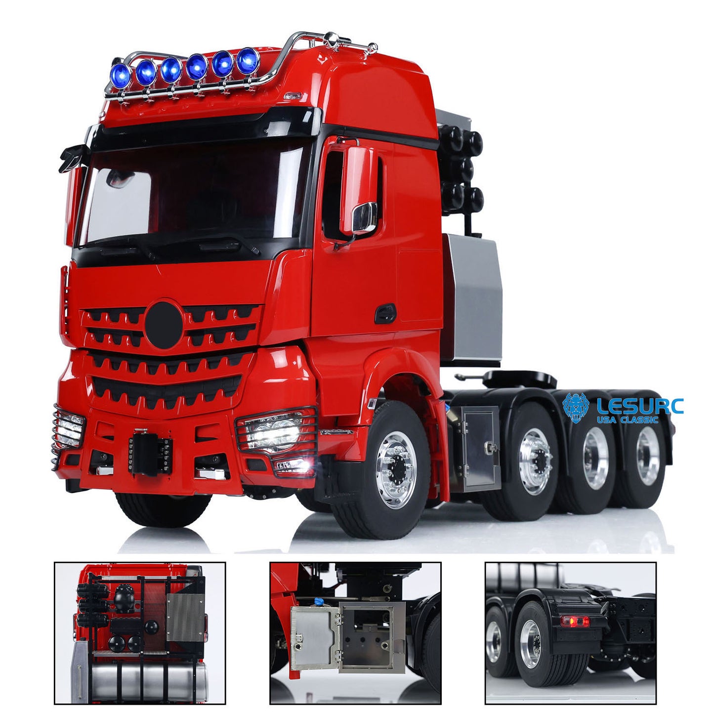 LESU 1/14 Metal RC Highline Tractor Truck Model 3363 1851 Radio Control Lorry Heavy-duty Metal Chassis Light & Sound Systems ESC