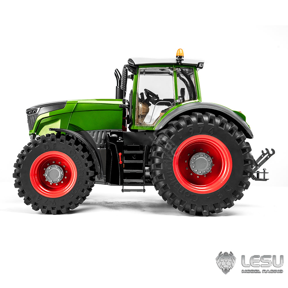 US STOCK 1/16 LESU 4X4 1050 Wheeled RC Tractors RTR AWD ft1050 Metal Chassis Car Differential Lock Painted Cabin Battery Teshulianjie