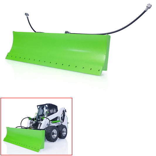 LESU Green Shovel Metal Dozer Blade for 1/14 RC Hydraulic Skid Steer Loader Part B0008 A0008 Model