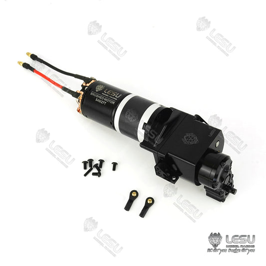 US STOCK LESU 2Speed Gearbox Transmission Transfer Case 27T Motor Suitable for 1/14 Scale RC Tractor Truck Radio Controlled Dumper