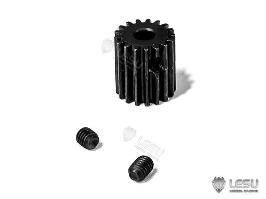 17T Metal Motor Gear for 1/14 DIY RC Tractor Truck Dump LESU F-5016-A F-5016-B F-5011 F-5017 F-5010 F-5023-1-14 RA-D0013 Gearbox