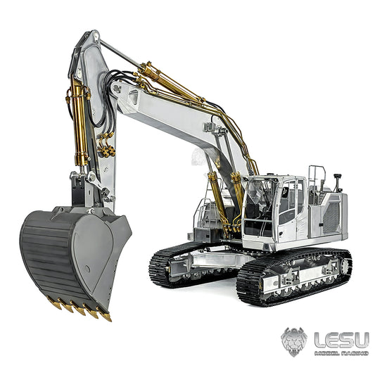 IN STOCK LESU LR945 RC Hydraulic Excavator 1/14 Metal Tracked Remote Controlled Digger Kits W/ Motor Servo ESC Light Upgrade Accessories